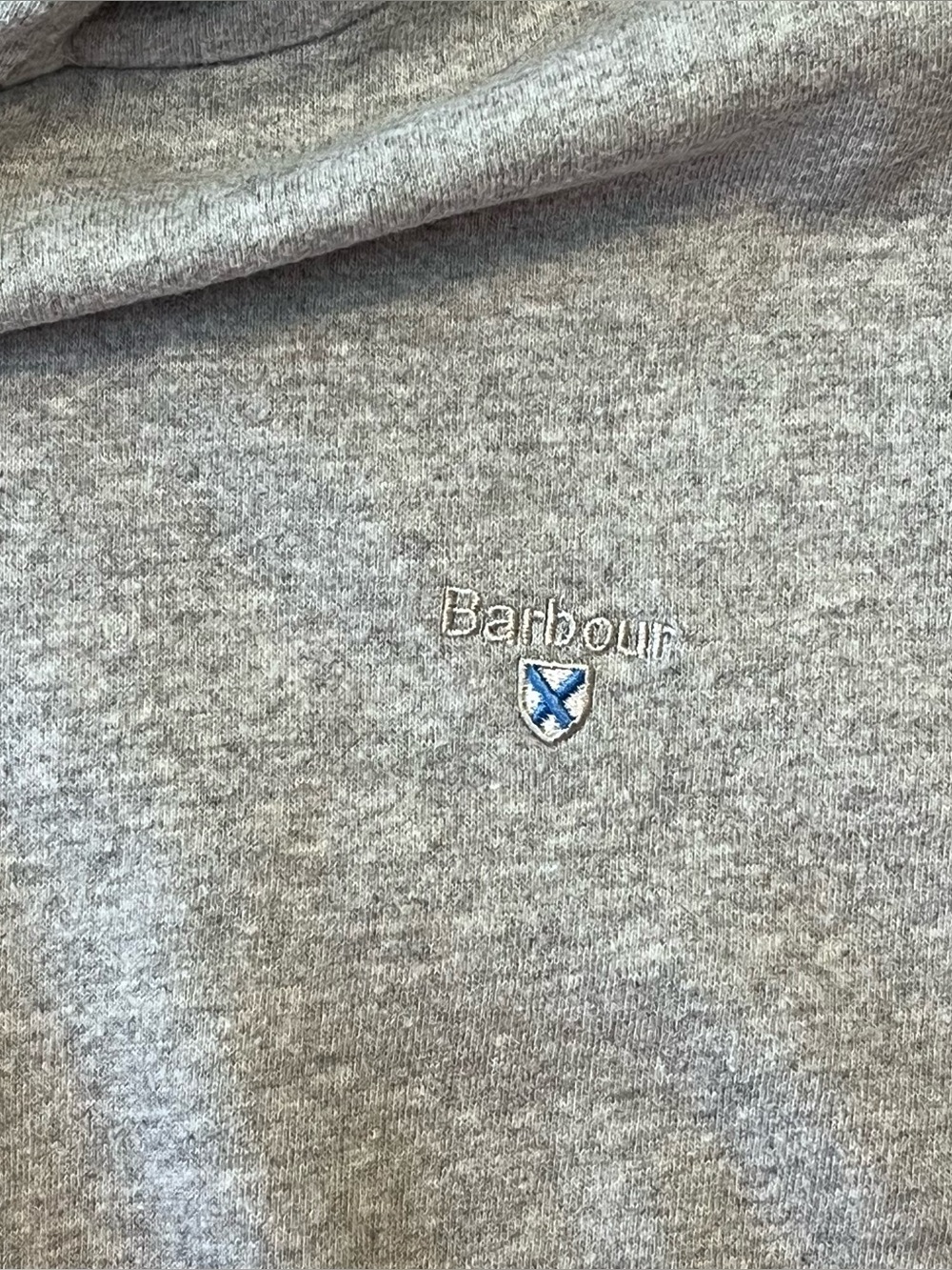 Barbour Grey Hoodie Sweatshirt Mens XXL - Picture 3 of 5